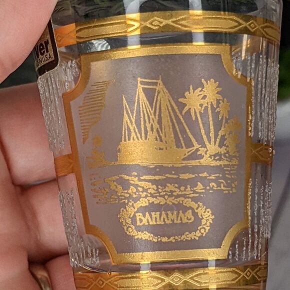 Vintage CULVER 22K GOLD "Bahamas" Shot Glass - Picture 5 of 6